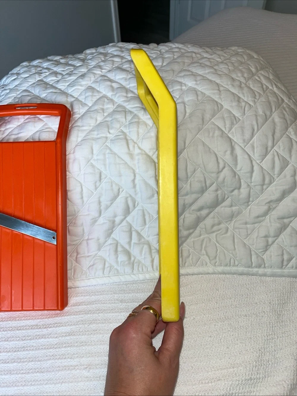 Rubbermaid Yellow Handheld Grater with Stainless Steel Blade